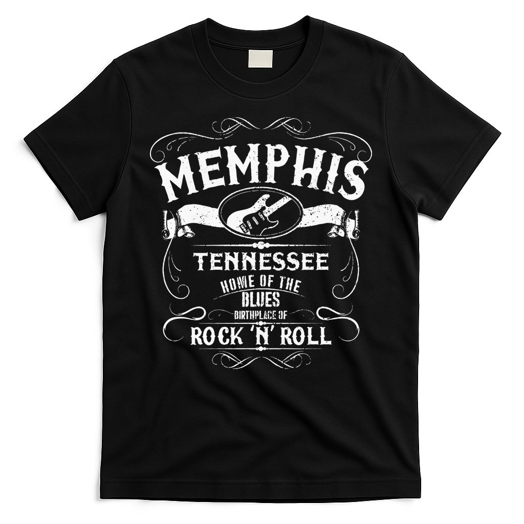Memphis Tennessee Blues Country Music Guitar Vintage Gift T-Shirt