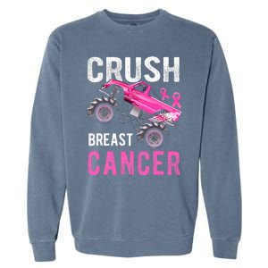 Monster Truck Breast Cancer Awareness Garment-Dyed Sweatshirt