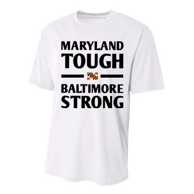 Maryland Tough Baltimore Strong Performance Sprint T-Shirt