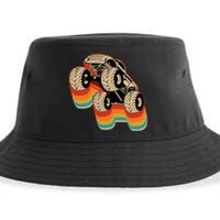 Monster Truck Big Vintage Style Sustainable Bucket Hat