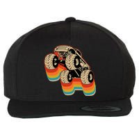 Monster Truck Big Vintage Style Wool Snapback Cap