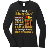 May Taurus Birthday Gift Once In Lifetime Kinda Woman Ladies Long Sleeve Shirt