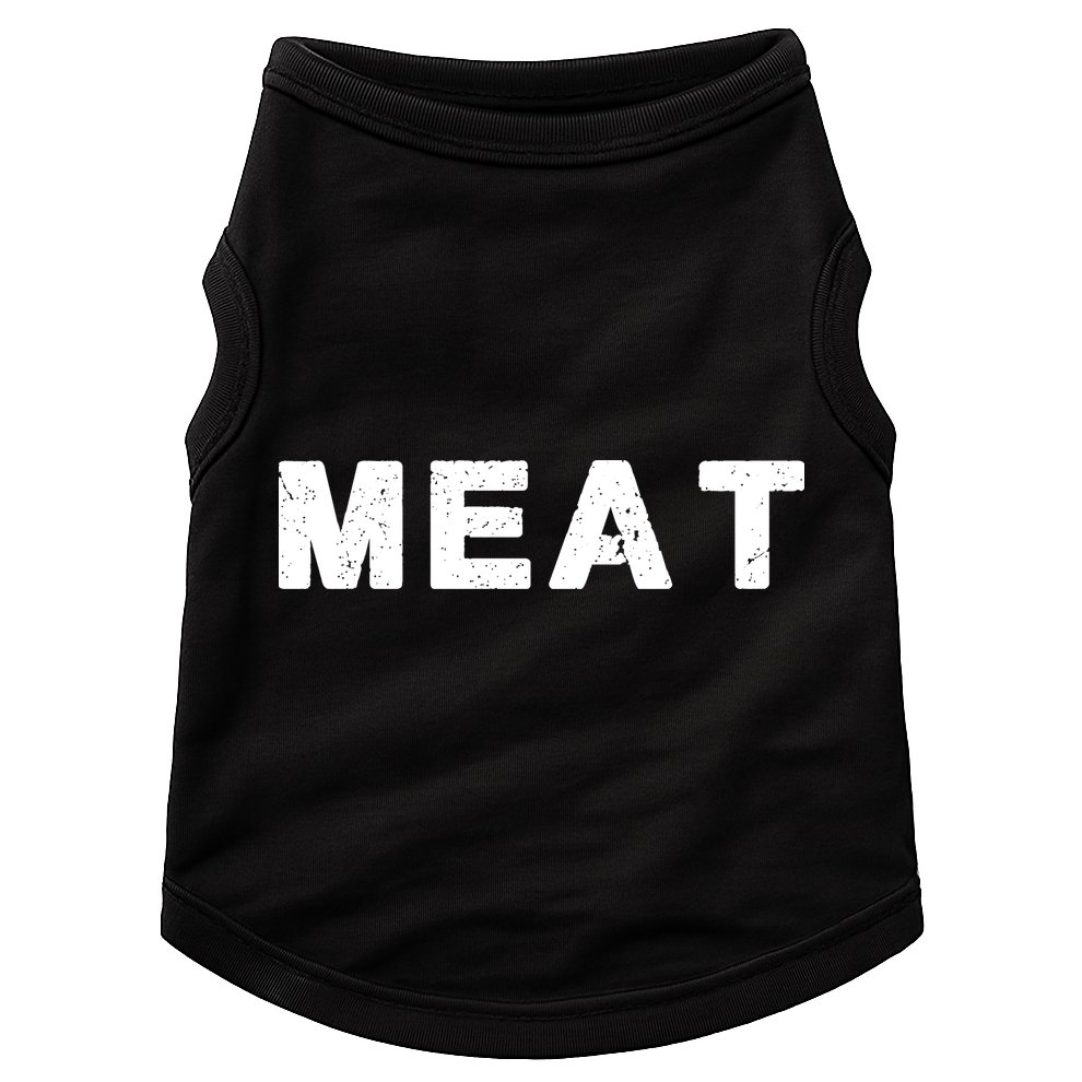 MEAT Tasty BBQ Food Funny Doggie Tank