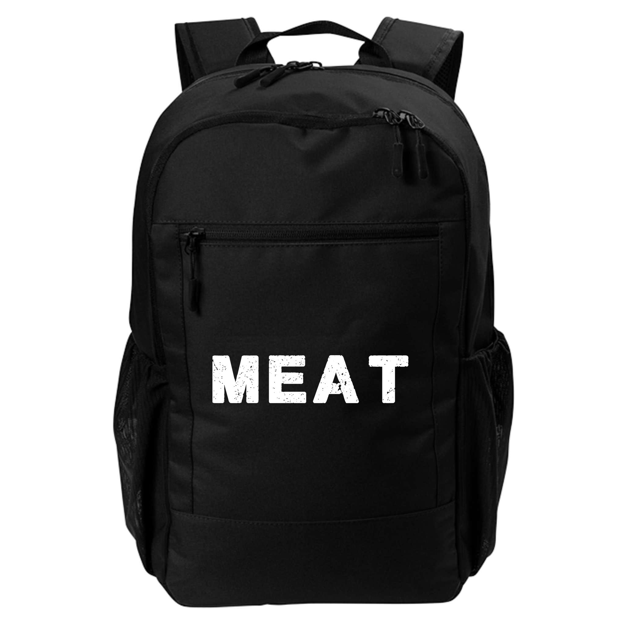MEAT Tasty BBQ Food Funny Backpack