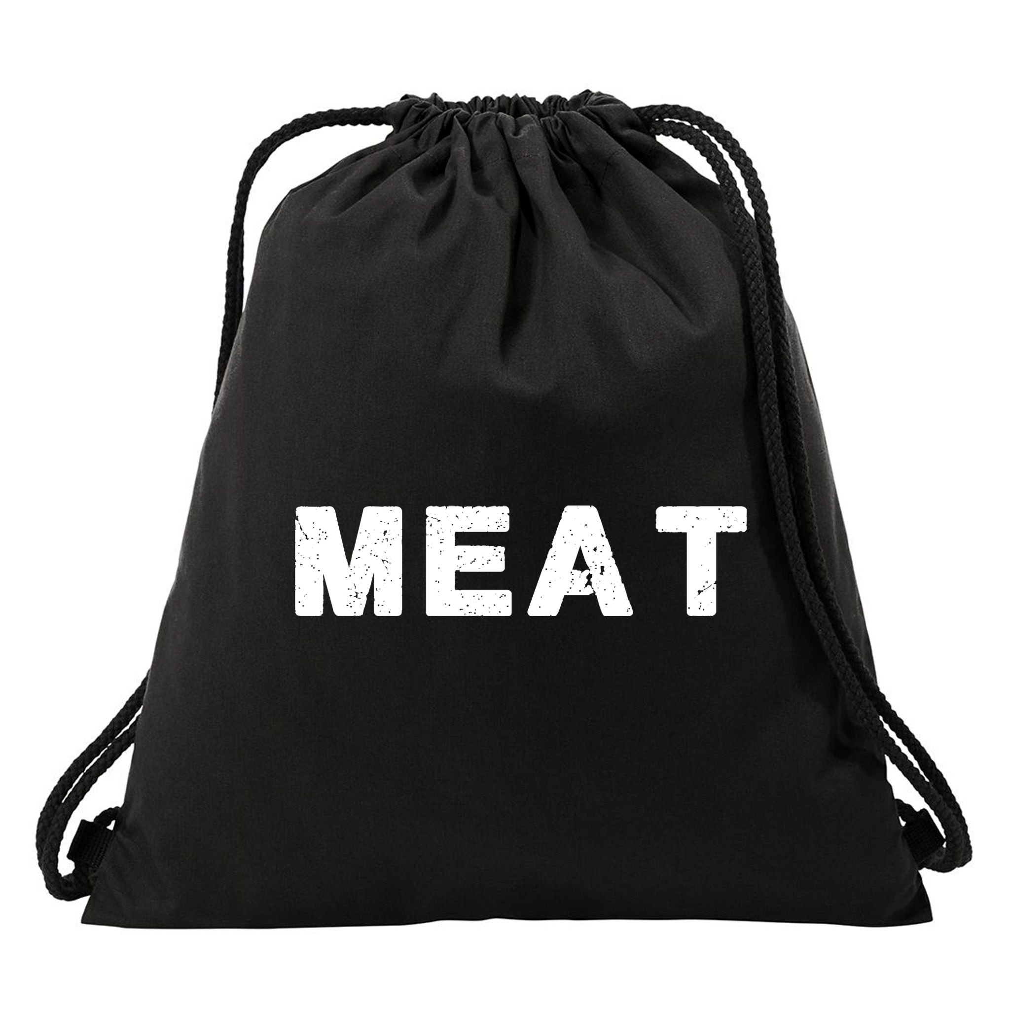 MEAT Tasty BBQ Food Funny Drawstring Bag