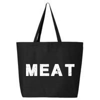 MEAT Tasty BBQ Food Funny 25L Jumbo Tote