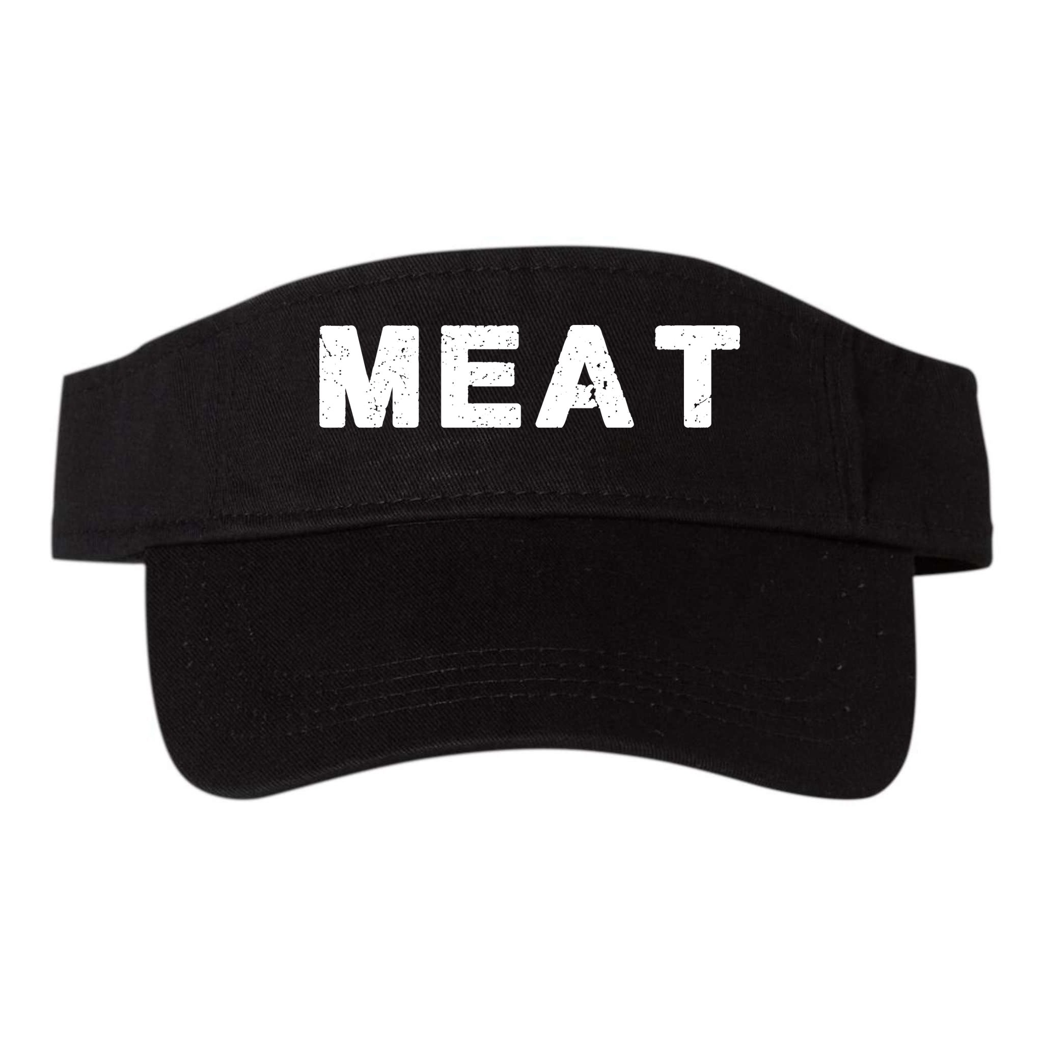 MEAT Tasty BBQ Food Funny Visor