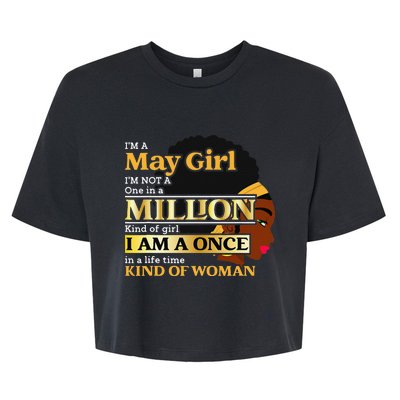 May Taurus Birthday Once In Lifetime Kinda Woman Bella+Canvas Jersey Crop Tee