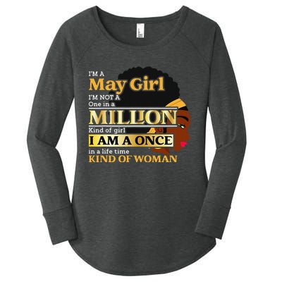 May Taurus Birthday Once In Lifetime Kinda Woman Women's Perfect Tri Tunic Long Sleeve Shirt