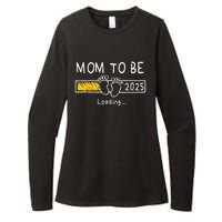 Mom To Be 2025 Loading Mom Est 2025 Promoted To Mommy Womens CVC Long Sleeve Shirt