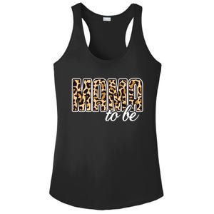 Mama To Be Funny Gift Leopard Print Pregnancy Announcet Gift Ladies PosiCharge Competitor Racerback Tank