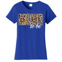 Mama To Be Funny Gift Leopard Print Pregnancy Announcet Gift Women's T-Shirt