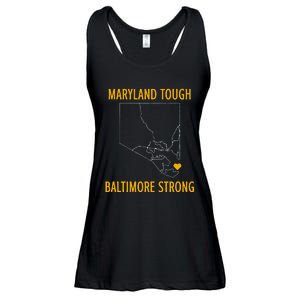 Maryland Tough Baltimore Strong Ladies Essential Flowy Tank