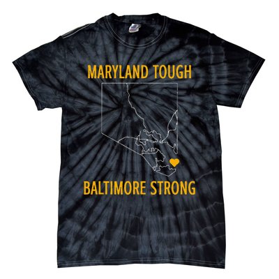 Maryland Tough Baltimore Strong Tie-Dye T-Shirt