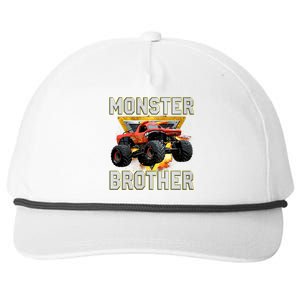 Monster Truck Brother Monster Truck Are My Jam Truck Lovers Snapback Five-Panel Rope Hat