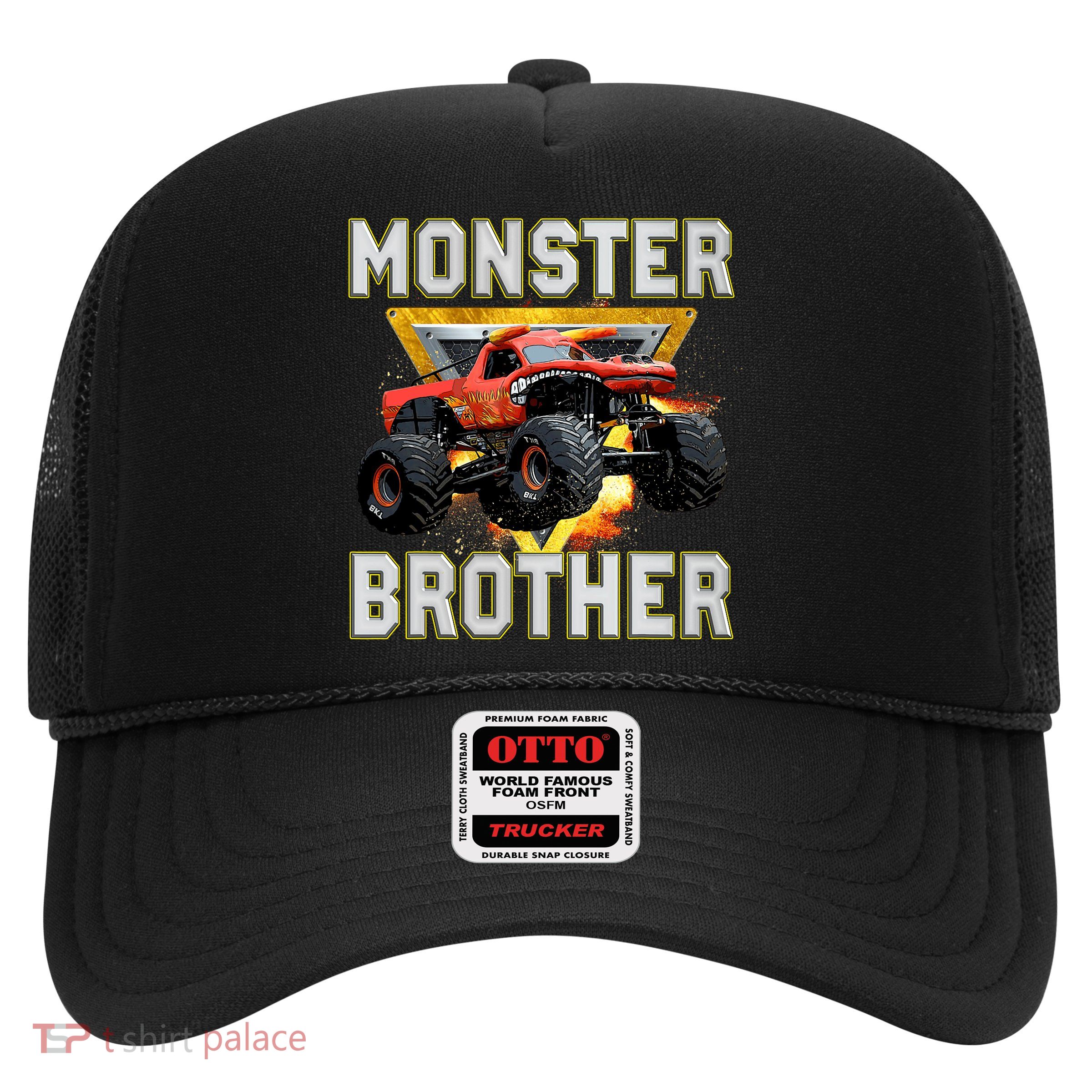 Monster Truck Brother Monster Truck Are My Jam Truck Lovers Trucker Hat
