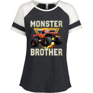 Monster Truck Brother Monster Truck Are My Jam Truck Lovers Enza Ladies Jersey Colorblock Tee