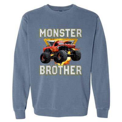 Monster Truck Brother Monster Truck Are My Jam Truck Lovers Garment-Dyed Sweatshirt