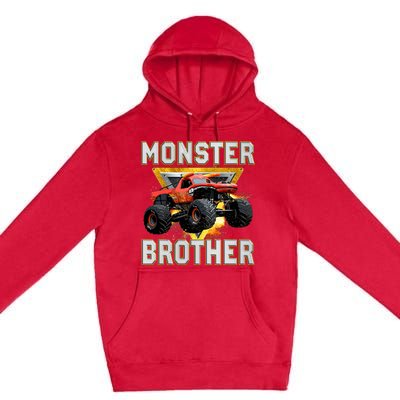 Monster Truck Brother Monster Truck Are My Jam Truck Lovers Premium Pullover Hoodie