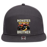 Monster Truck Brother Monster Truck Are My Jam Truck Lovers 7 Panel Mesh Trucker Snapback Hat