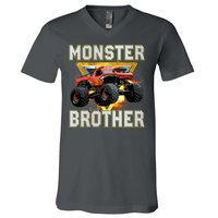 Monster Truck Brother Monster Truck Are My Jam Truck Lovers V-Neck T-Shirt