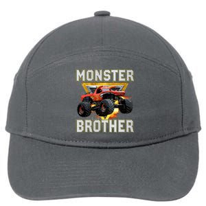 Monster Truck Brother Monster Truck Are My Jam Truck Lovers 7-Panel Snapback Hat