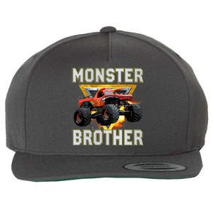 Monster Truck Brother Monster Truck Are My Jam Truck Lovers Wool Snapback Cap