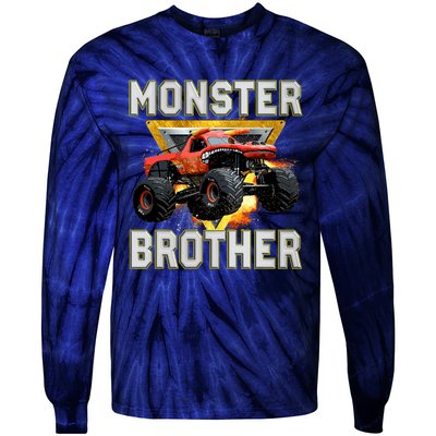 Monster Truck Brother Monster Truck Are My Jam Truck Lovers Tie-Dye Long Sleeve Shirt