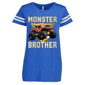 Monster Truck Brother Monster Truck Are My Jam Truck Lovers Enza Ladies Jersey Football T-Shirt