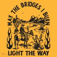 May The Bridges I Burn Light The Way Pom Pom 12in Knit Beanie