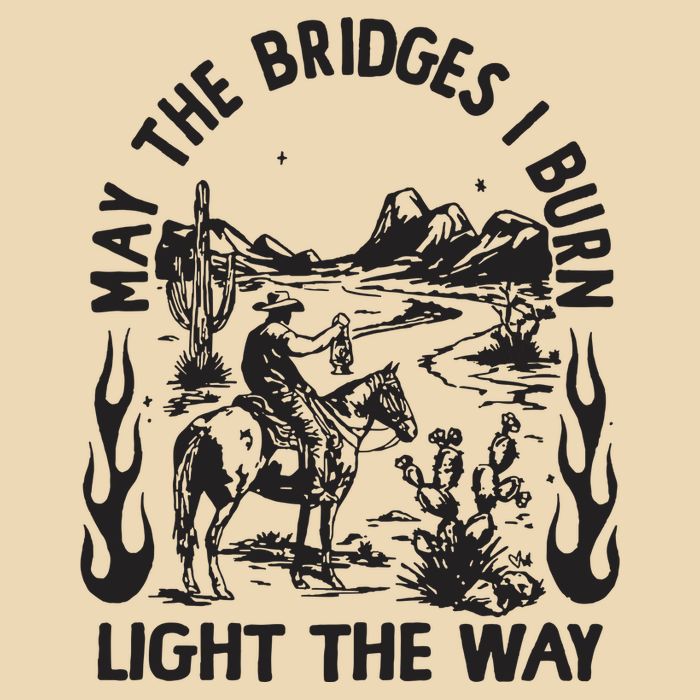 May The Bridges I Burn Light The Way Zip Tote Bag
