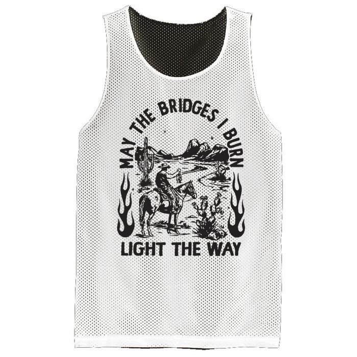 May The Bridges I Burn Light The Way Mesh Reversible Basketball Jersey Tank