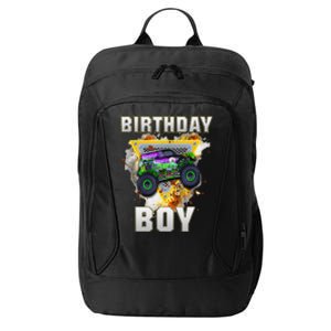 Monster Truck Birthday Boy Monster Truck Are My Jam Lovers City Backpack