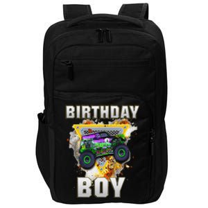 Monster Truck Birthday Boy Monster Truck Are My Jam Lovers Impact Tech Backpack