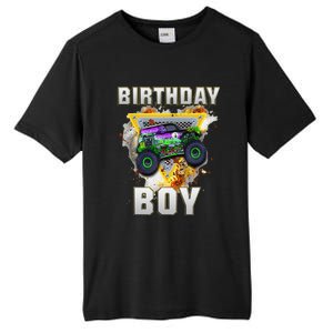 Monster Truck Birthday Boy Monster Truck Are My Jam Lovers Tall Fusion ChromaSoft Performance T-Shirt