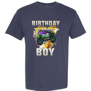 Monster Truck Birthday Boy Monster Truck Are My Jam Lovers Garment-Dyed Heavyweight T-Shirt