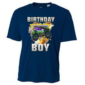 Monster Truck Birthday Boy Monster Truck Are My Jam Lovers Cooling Performance Crew T-Shirt