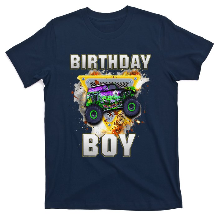 Monster Truck Birthday Boy Monster Truck Are My Jam Lovers T-Shirt