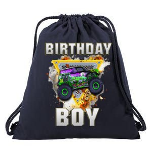 Monster Truck Birthday Boy Monster Truck Are My Jam Lovers Drawstring Bag