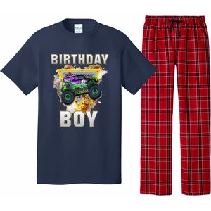 Monster Truck Birthday Boy Monster Truck Are My Jam Lovers Pajama Set