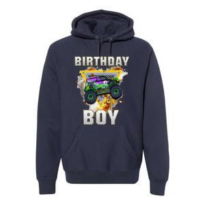 Monster Truck Birthday Boy Monster Truck Are My Jam Lovers Premium Hoodie