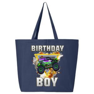 Monster Truck Birthday Boy Monster Truck Are My Jam Lovers 25L Jumbo Tote