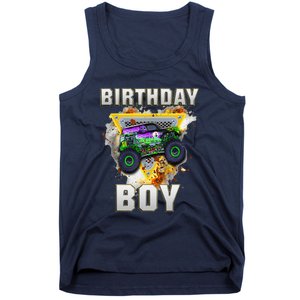 Monster Truck Birthday Boy Monster Truck Are My Jam Lovers Tank Top