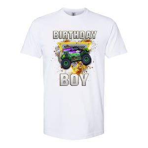 Monster Truck Birthday Boy Monster Truck Are My Jam Lovers Softstyle CVC T-Shirt