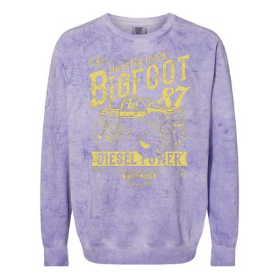 Monster Truck Big Foot Colorblast Crewneck Sweatshirt