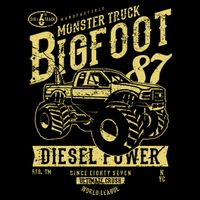 Monster Truck Big Foot City Backpack