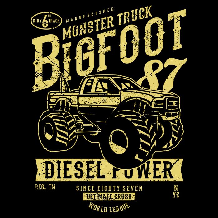 Monster Truck Big Foot City Backpack