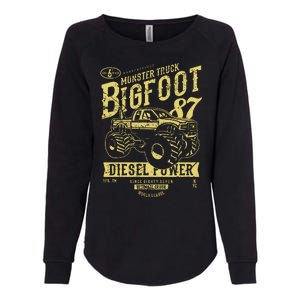 Monster Truck Big Foot Womens California Wash Sweatshirt