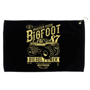 Monster Truck Big Foot Grommeted Golf Towel