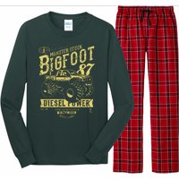 Monster Truck Big Foot Long Sleeve Pajama Set